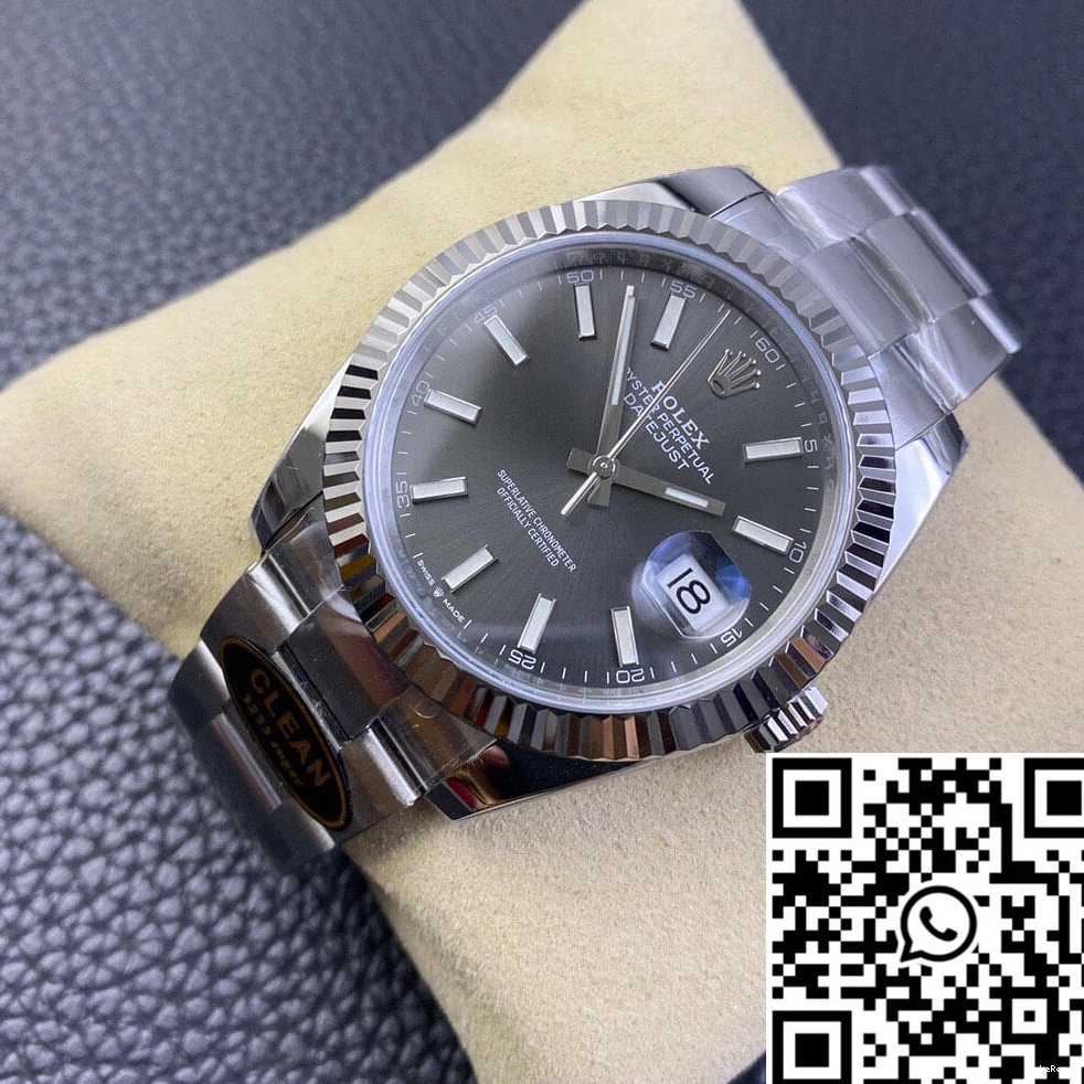 M126334-0013 Grey Dial Factory Rolex Datejust Clean 0812